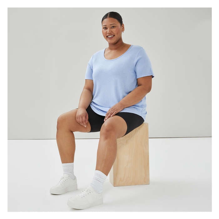 Women+ Active T-Shirt - Light Blue Mix